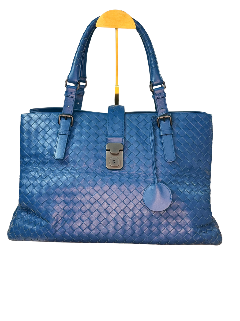 Bottega Veneta Intrecciato Roma Leather Hand Bag