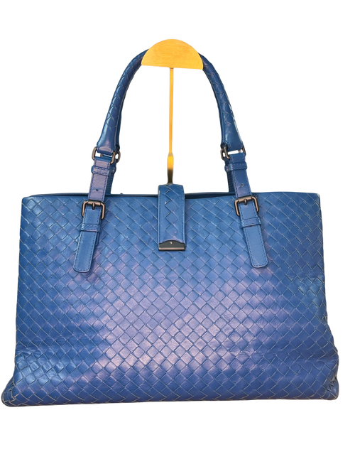 Bottega Veneta Intrecciato Roma Leather Hand Bag