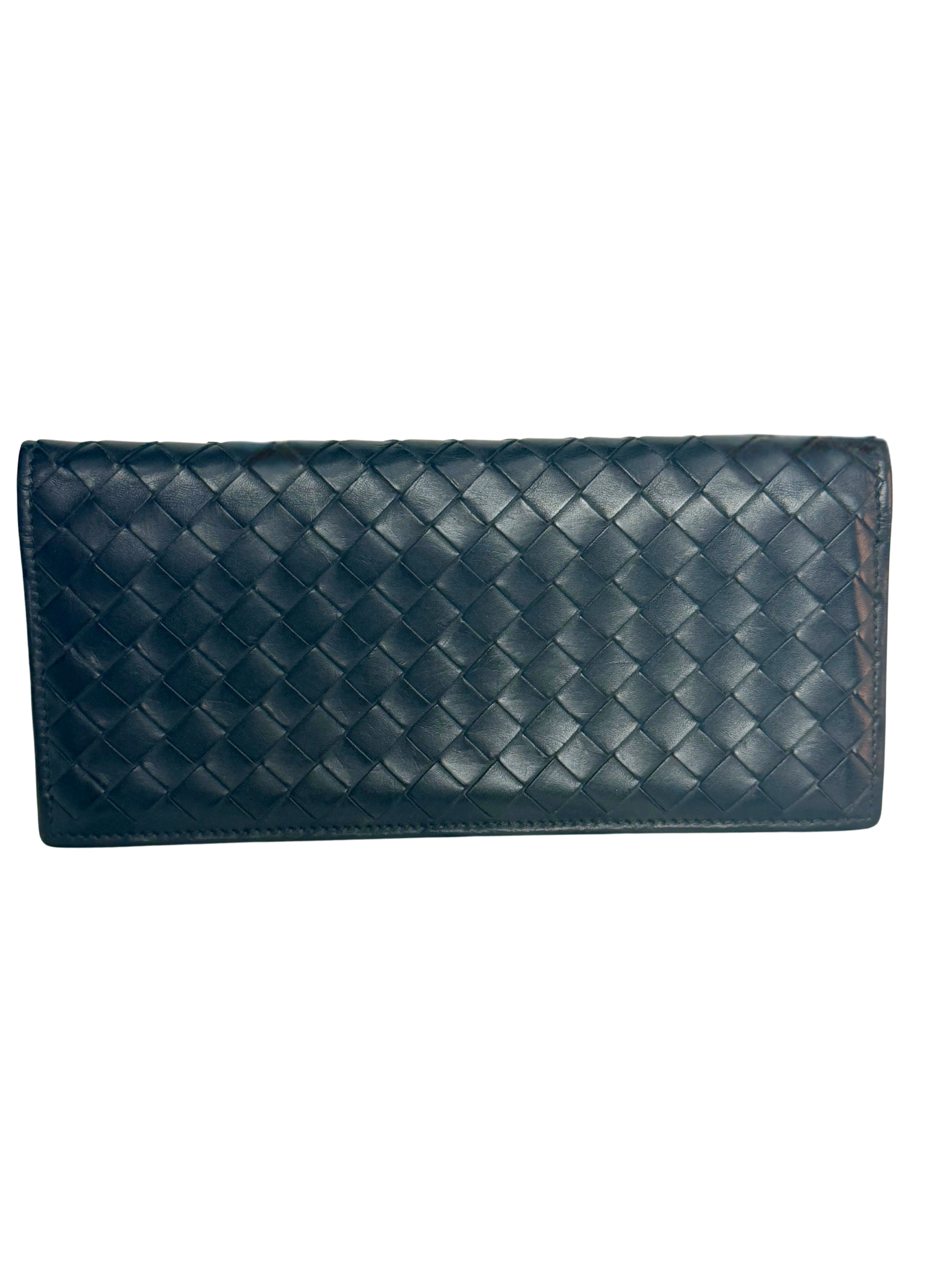 Bottega Veneta Intrecciato Bi-Fold Long Wallet