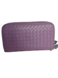 Bottega Veneta Intrecciato Round Zip Long Wallet
