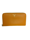 Prada Round Zip Long Wallet – Saffiano Leather